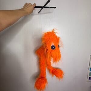 Sunny Toys Orange Furry Monster Marionette Puppet 2013 Jungle Bird Arms Legs